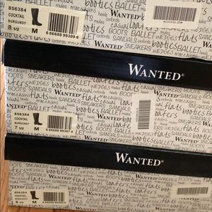Wanted Brand Cocktail Burgundy 6, 7 1/2 or 8 1/2